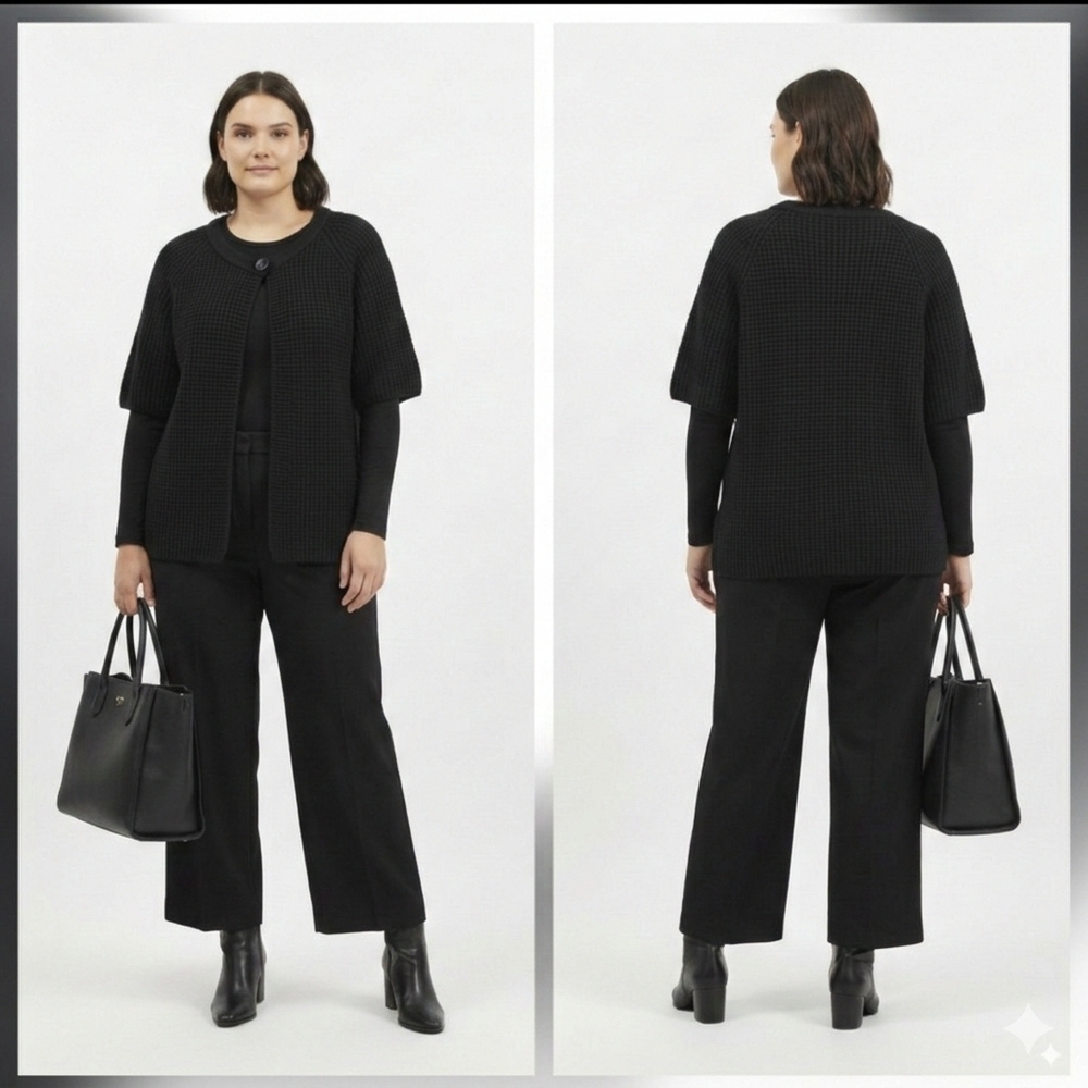 Luxury Designer Agnona Wool/Cashmere Cardigan Size L/XL - Picture 3 of 10